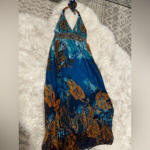 Boho Halter Maxi Dress